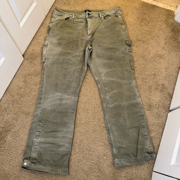 Nova Men Other - Nova Men Olive Green Cargo Straight Pant 42 Stretch